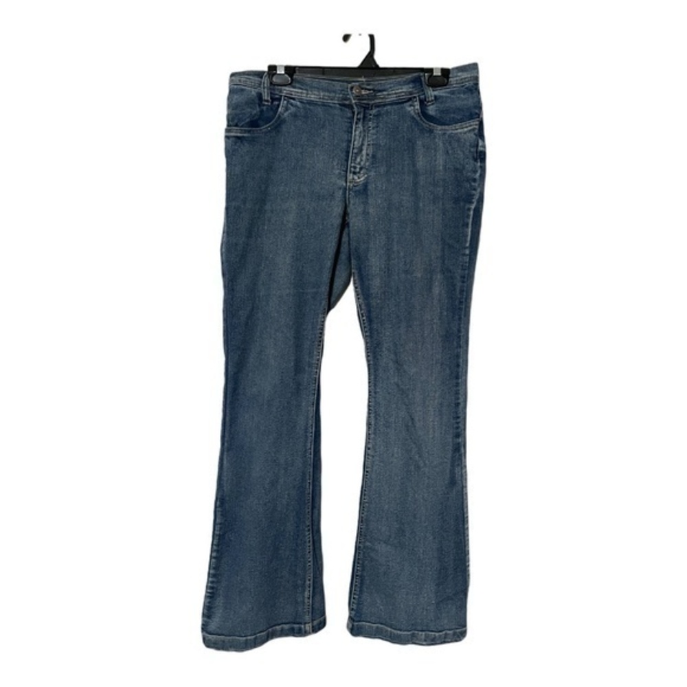 Venus Womens Mid-Rise Jeans Boot Cut Medium Wash Size 10